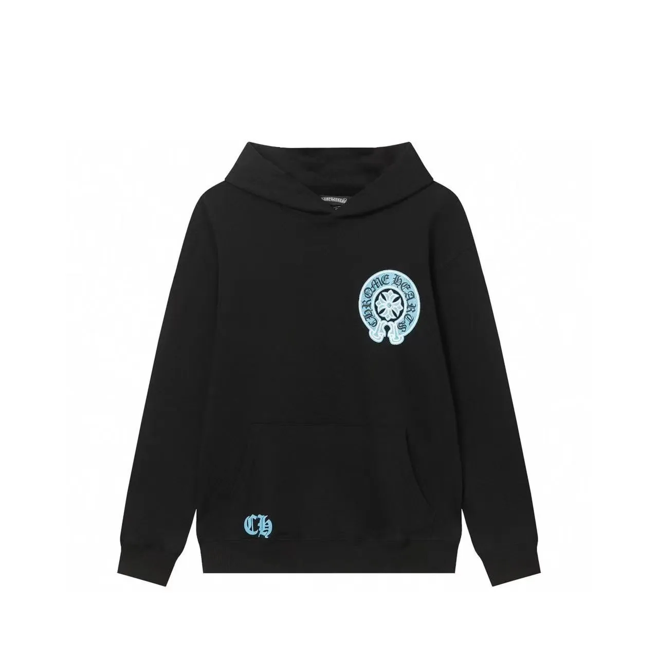 M02—P210 -Chrome Hearts/Chrome Hearts printed sweatshirt cardigan jacket -420 grams of high-density, high-quality wool, soft, delicate and skin-friendly, soft and silky to the touch, warm and skin-friendly -The hardware zipper accessories are all customized and full of details -Colour: black white -Size: S M L XL